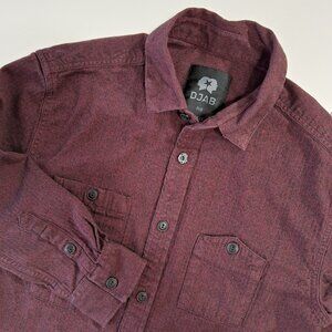 DJAB Simons Button Up Burgundy Shirt